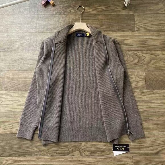 Brand new with tags, brown POLO Ralph Lauren wool tweed coat, Polo Bear sweater - Picture 6 of 6